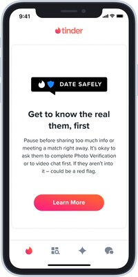 In-App Message: Get to know the real them, first