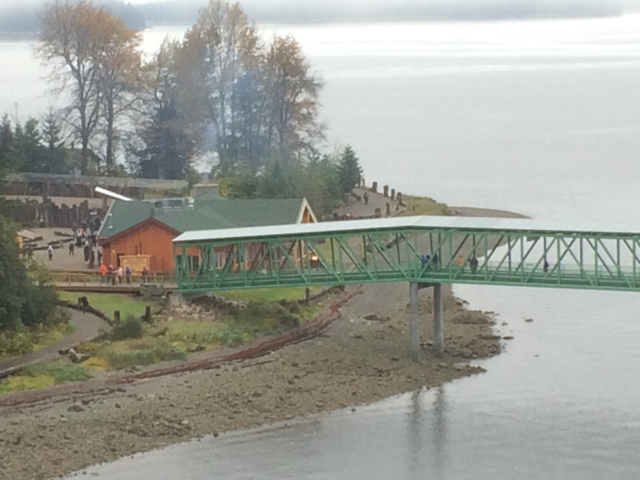 The new pier at Icy Strait Point